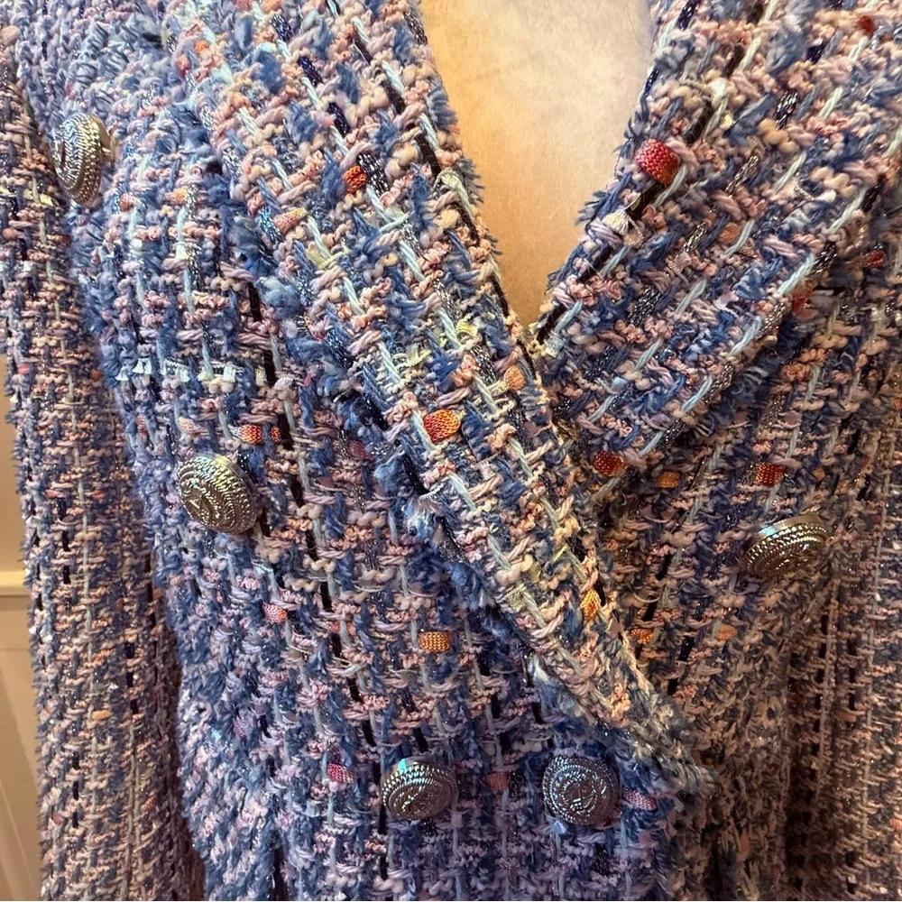 Generation Love SzXS Perfect Cond. Multicolor/Blue Tweed Blazer. Super cute. - Picture 2 of 6